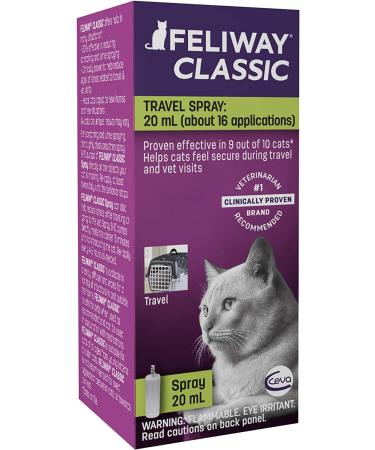 FELIWAY Classic Cat Calming Pheromone Travel Spray - 20 mL - Buy Online on GoSupps.com