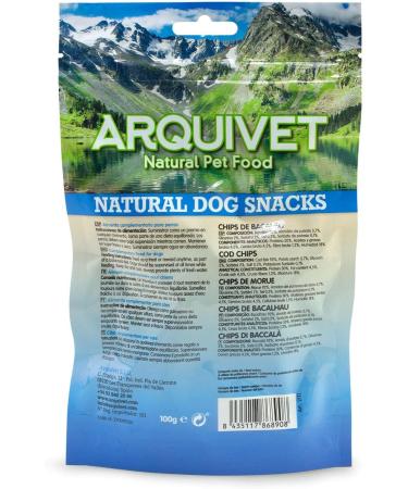 Arquivet Cod chips 100 g (Pack of 1) - Buy Online on GoSupps.com