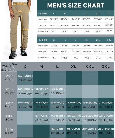 Wespornow Men's Convertible Hiking Pants - Quick Dry Lightweight Cargo Pants for Outdoor Fishing Safari - Khaki X-Large - Buy Online on GoSupps.com