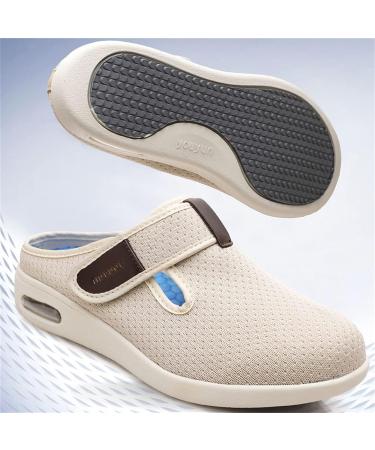 Men's Diabetic Shoes - Extra Wide Comfort & Adjustable Fit for Swollen Feet | Non-Slip Orthopedic Walking Shoes (Black) - Buy Online on GoSupps.com