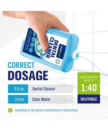 Dental Cleaner 750ml - Ideal Denture Cleaning Concentrate for 50L of Cleaning Fluid | International Shipping - Buy Online on GoSupps.com
