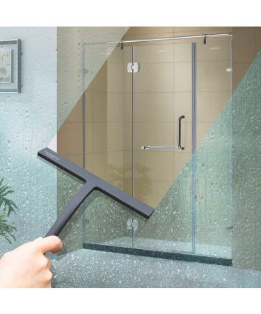RICHMIRTH 9 Inch Silicone Rubber Blade Shower Squeegee - Window, Car, Bathroom Glass Cleaner - Black - Buy Online on GoSupps.com