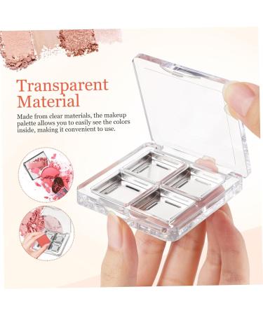 Didiseaon 6 Pcs Transparent Square Eye Shadow Box Balm Blusher Containers Empty Highlighter Palette Plastic - Buy Online on GoSupps.com