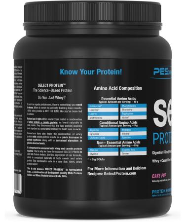 PEScience Select Protein Powder, Whey and Casein Blend, Clean Protein Powder for Women and Men, Low Calorie, Low Carb, Keto Friendly, Gluten Free - Cake Pop - 15 Servings - Buy Online on GoSupps.com