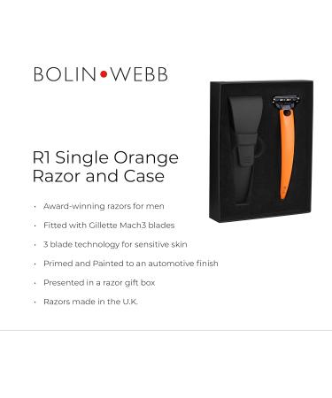 Bolin Webb R1-S Orange Razor & Case | Premium Grooming for Global Buyers - Buy Online on GoSupps.com