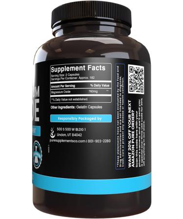 365ct Magnesium Oxide & Hops Extract Bundle - Pure Ingredients, No Fillers - Buy Online on GoSupps.com