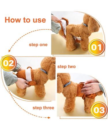 Hisprout Female Dog Diaper - Reusable Washable Durable Pants for XS Black Dogs | International Shipping Available - Buy Online on GoSupps.com