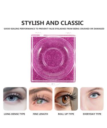 Buy SOLUSTRE 6Pcs Empty False Eyelash Packaging Boxes - Rosy Glitter Square Holders for Eyelashes - International Shipping Available - Buy Online on GoSupps.com