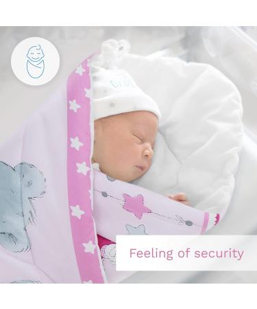 Baby Swaddle Wrap Blanket/Newborn Cotton Swaddling Sleeping Bag 0 to 3 Months (Mika Pink) 22 - Buy Online on GoSupps.com