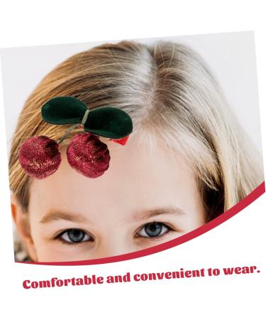 Beaupretty Three-Dimensional Cherry Barrettes kid hair fancy bobby decorative hair clip blue hair bow hair ornament girls hair clips black bow girl hairpins issue card child Iron Hair - Buy Online on GoSupps.com