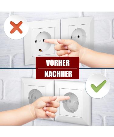 Child Locking Sockets - 24x Socket Protection & Safety for Babies | Secure Socket Strips with Rotary Mechanics - Buy Online on GoSupps.com