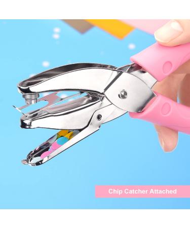 (2 Pack) 1/4 Inch and 1/16 Inch Shaped Circle Metal Single Handheld Hole Paper Punch Punchers with Soft Grip for Tags Clothing Ticket - Buy Online on GoSupps.com