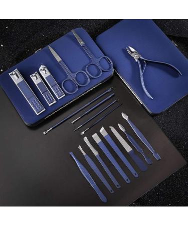 Adult Nail Clippers 18/12/10/7Pcs Cool Blue Matte Texture Stainless Steel Nail Clippers Set Beauty Pedicure Knife Professional Manicure Tool Set Nail Clippers (Color : 7206A) (7206d) - Buy Online on GoSupps.com