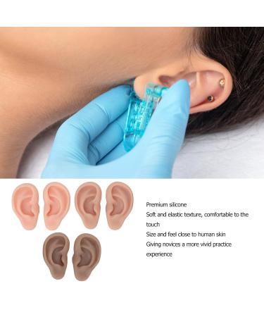 3 Pairs Silicone Ear Models for Piercing Practice - Reusable Soft Fake Ears - Perfect for Left & Right - Buy Online on GoSupps.com