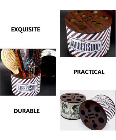 4-Piece Shear Base Cylinder Scissor Holder Set - Colorful Plastic Storage Case for Hairdressing & Makeup - 14.7x10.5cm - Buy Online on GoSupps.com