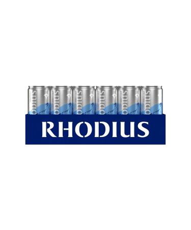 Buy Rhodius Sparkling Mineral Water Rich in Minerals & Magnesium | 24 x 330ml Cans | Eco-Friendly & Disposable | International Shipping Available - Buy Online on GoSupps.com