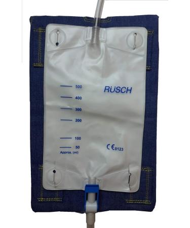 Catheter Leg Bag Holder Cover - Denim | Comfortable & Secure - Buy Online on GoSupps.com