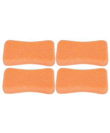 Feet Pumice Stone Set - 4 Pieces Foot Care Callus Remover & Hard Skin Scrubber (Orange) - Perfect for Pedicure & Smooth Feet - Buy Online on GoSupps.com