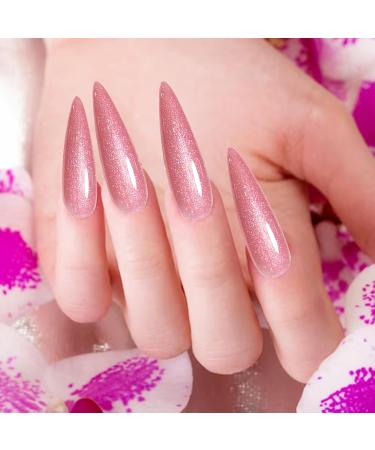 Pink Nail Polish Pink Nail Varnish No Need Baking Long Lasting Glossy Quick Drying Nail Polish for Nail Art DIY Manicure Home Use - Buy Online on GoSupps.com