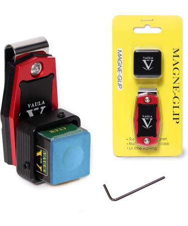Vaula Metal Magnetic Pool Cue Chalk Holder Red/Black - Billiard Accessory - Buy Online on GoSupps.com