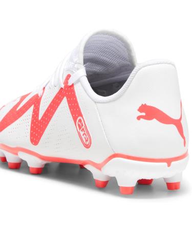 PUMA Unisex Future Play FG/AG Jr Football Shoe - 33 EU - Puma White Fire Orchid | International Shipping Available - Buy Online on GoSupps.com