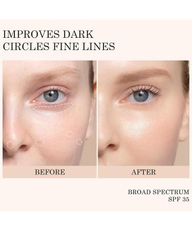 KYDA Mineral Sunscreen Eye Cream 3-in-1 Anti-Aging Under Eye Cream Concealer for Dark Circle and Fine Lines SPF 35 Under Eye Brightener/Color Corrector Light 01 - Buy Online on GoSupps.com