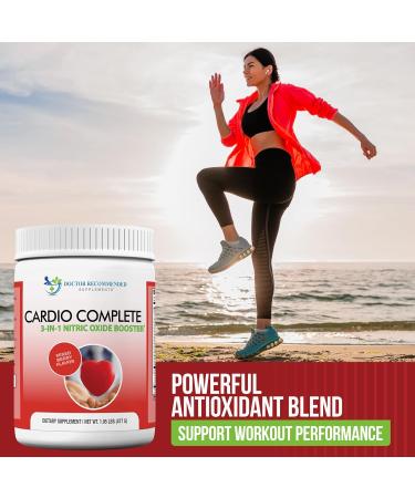 Cardio Complete - Heart Health Support Powder Supplement - 3-in-1 Nitric Oxide Booster with 5 000 L-Arginine 1 000mg L-Citrulline and Hawthorn Berry 1.04 Pound (Pack of 1) - Buy Online on GoSupps.com