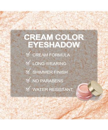 Oulac Light Peach Glitter Eyeshadow - Highly Pigmented, Waterproof & Long Lasting - Multi-use Eye Makeup with Smooth Formula - 0.42 oz (07) Pink - Buy Online on GoSupps.com