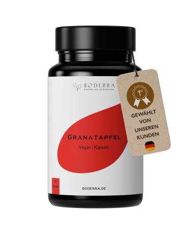 Boderra pomegranate extract - pomegranate capsules high -dose with 40% (400mg) ellagic acid - from traditional cultivation - 1000mg pomegranate extract per day - laboratory test - bio available