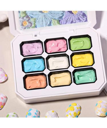 Gel Peinture | Vernis Gel aux Couleurs clatantes Palette de 9 Couleurs pour Sculpture Dessin Modelage D coration et Manucure - Buy Online on GoSupps.com