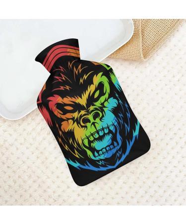 Buy Colorful Orangutan Hot Water Bottle with Plush Cover - Ideal Bed Warmer for Adults & Kids 26.5x15.3cm - Buy Online on GoSupps.com