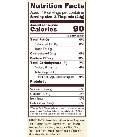 Bob's Red Mill Gluten Free Homemade Wonderful Bread Mix 16oz (Pack of 4) - Delicious Gluten-Free Baking Solution - Buy Online on GoSupps.com