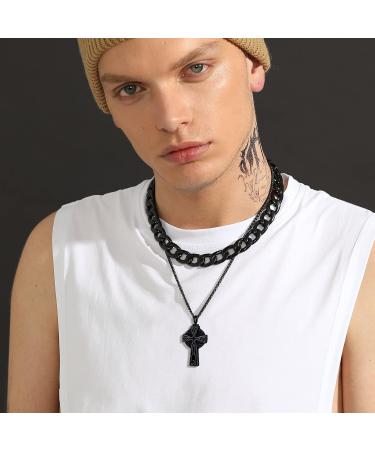 U7 Ladies Cremation Urn Necklace - Celtic Knot Dog Feet Wing & Crucifix Designs in Stainless Steel | Perfect Memorial Jewelry for Ashes - Buy Online on GoSupps.com