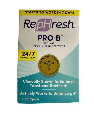 Rephresh Pro-B Probiotic Feminine Supplement Capsules 30 Ea (pack of 2) image may vary