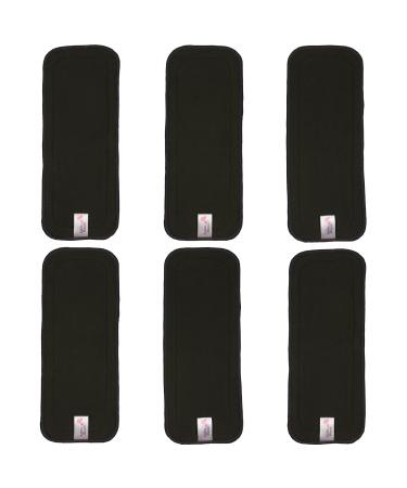Littles and Bloomz 6 Charcoal Reusable Nappy Insert Cloth Diaper Booster BC6 Charcoal 06 - Buy Online on GoSupps.com