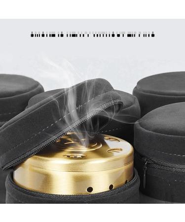 Pure Copper Moxibustion Box with Fabric Cover - Effective Pain Relief for Arthritis Neck & Knee Joint | Health Care Accessories - Buy Online on GoSupps.com