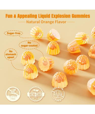 Sugar-Free CoQ10 Gummies 250mg - Vegan Heart Health Supplement with Omega-3 Vitamin B3 & Zinc - 60 Count 2-Month Supply - Buy Online on GoSupps.com