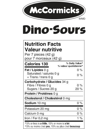 McCormicks Dino-Sours - Gummies - Bulk Candy Bag 1.8kg - Buy Online on GoSupps.com