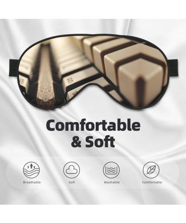 SSIMOO Piano Key Sleep Mask - Adjustable Breathable Fashionable Eye Mask for Comfortable Sleep | International Shipping Available - Buy Online on GoSupps.com