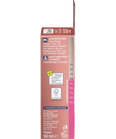 Balea Beauty Collagen Neck and D collet Care 50 ml - Firming & Hydrating Cream for Youthful Skin - Shop Internationally - Buy Online on GoSupps.com