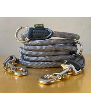 Buy Leite Green Adjustable Dog Leash 3m - Durable Nylon 200kg Traction for Medium to Large Dogs - Gray Pidgeon Color - Buy Online on GoSupps.com