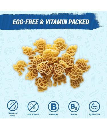 Chuster Animal Shaped Pasta Noodles - Kids Fun Zoo Animals Enriched Shapes - 3-Pack (12oz) Bulk - Vegan, Non-GMO, Kosher Pareve - Cooks in 10 Minutes - Buy Online on GoSupps.com