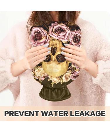 Naanle Human Skull Rose Hot Water Bottle - 2L for Pain Relief & Therapy | Transparent Heat Bag for Hands & Feet - Buy Online on GoSupps.com