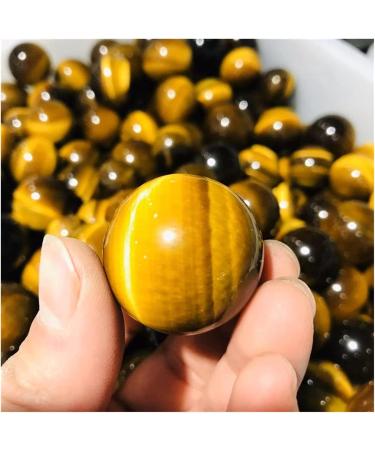 Natural Sphere 1pc Natural Carved Tiger Eye Quartz Crystal Sphere Balls 20-30mm - Buy Online on GoSupps.com