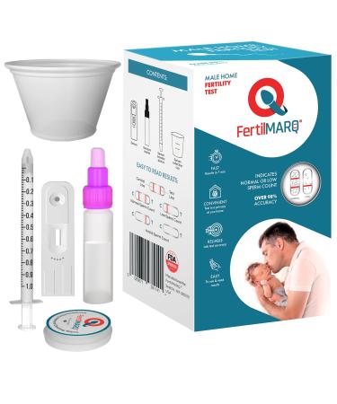 FertilMARQ Fertility Home Sperm Test Kit for Men | Indicates Normal or Low Sperm Count | Convenient Accurate and Private | Easy to Read Results