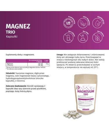 ERASVITAL Magnesium Trio 360 capsules 3month supply with magnesium taurate magnesium bisglycinate magnesium citrate and Lthreonine ideal for a target group interested in mental health - Buy Online on GoSupps.com
