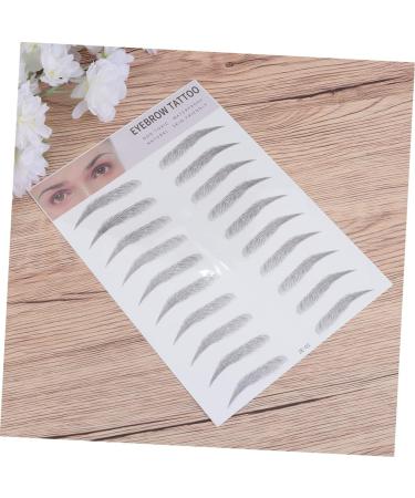 Housoutil 2pcs 3d Eyebrow Stickers Imitation False Eyebrow Stencils Transfer Stickers Eyebrow Trimming 6d - Buy Online on GoSupps.com