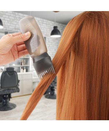 Root Ridge Applicator Bottle 170ml - Professional Hair Oil Applicator with Brushes & Comb | Hair Dye Styling Tool - Black - Buy Online on GoSupps.com