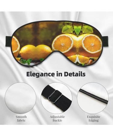 Yellow Lemon Print Unisex Sleep Mask | Double-Sided Eye Mask for Sound Sleep & Skin Care - Shop Now - Buy Online on GoSupps.com