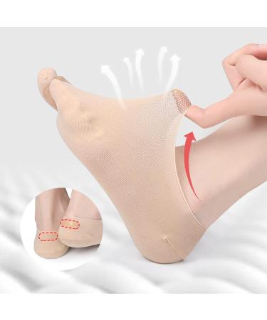 Soft Elastic Toe Separator Bunion Relief Socks - Skin Color - Buy Online on GoSupps.com